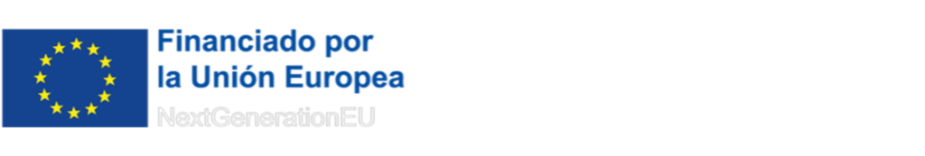 Logotipo de Financiado por la Unión Europea y Logotipo de Plan de Recuperación Transformación y Resiliencia